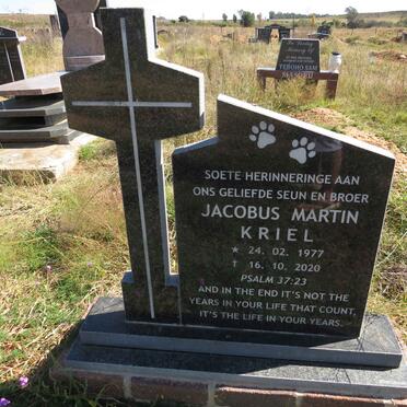 KRIEL Jacobus Martin 1977-2020
