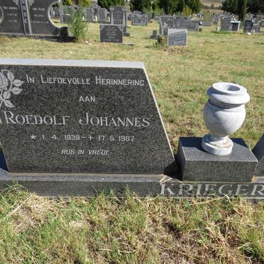 KRIEGLER Roedolf Johannes 1938-1987