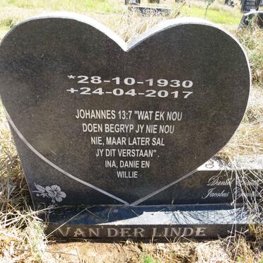 LINDE Daniel Esaias Jacobus Cornelius, van der 1930-2017