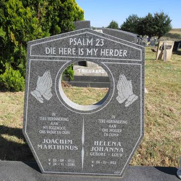 PRETORIUS Joachim Marthinus 1912-2000 &amp; Helena Johanna LOUW 1922-