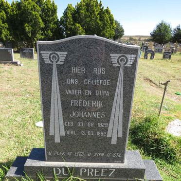 PREEZ Frederik Johannes, du 1929-1992