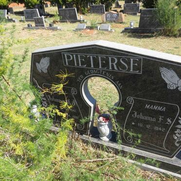 PIETERSE Johannes C.J. 1941-1992 &amp; Johanna F.S. 1942- _1