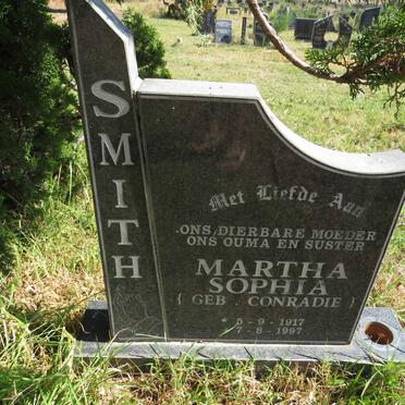 SMITH Martha Sophia nee CONRADIE 1917-1997
