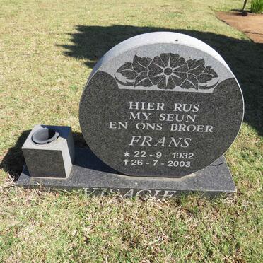 VISAGIE Frans 1932-2003