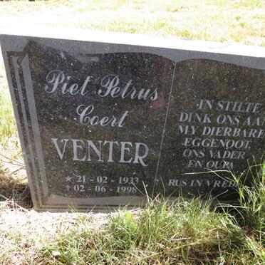 VENTER Piet Petrus Coert 1933-1998