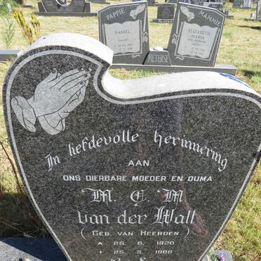 WALT M.C.M., van der nee VAN HEERDEN 1920-1986