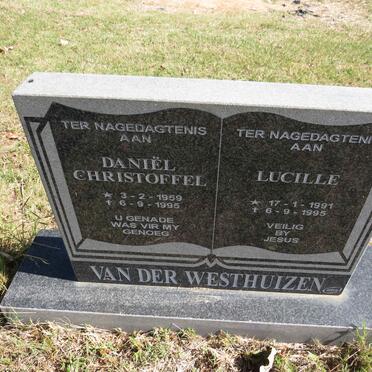 WESTHUIZEN Daniel Christoffel, van der 1959-1995 :: VAN DER WESTHUIZEN Lucille 1991-1995