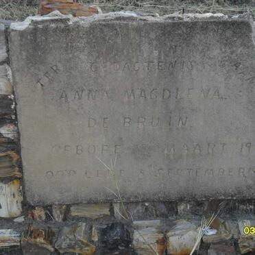 BRUIN Anna Magdalena, de 1918-1920