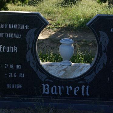 BARRETT Frank 1943-1994 &amp; Hettie VAN DER WALT 1946-