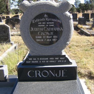 CRONJE Judith Catharina 1895-1987