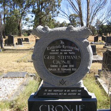 CRONJE Gert Stephanus 1890-1955