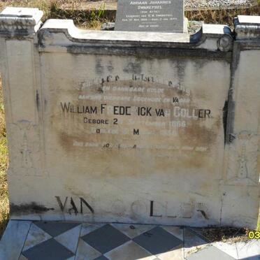 COLLER William Frederick, van 1856- ?