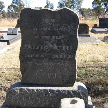CROUS Johannes Jacobus 1868-1962