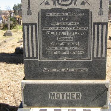 CROSS Clara Taylor nee MIDGLEY 1868-1944