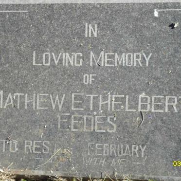 EEDES Mathew Ethelbert ?-1940