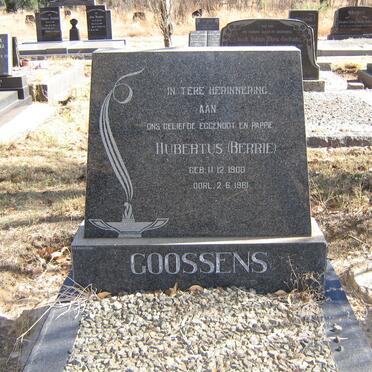 GOOSSENS Hubertus 1900-1961