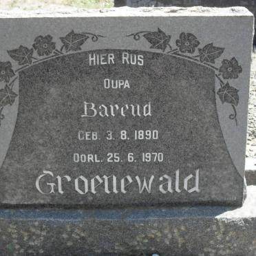 GROENEWALD Barend 1890-1970