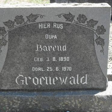 GROENEWALD Barend 1890-1970