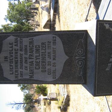 OBERHOLZER Martha Francina nee GREYLING 1872-1963