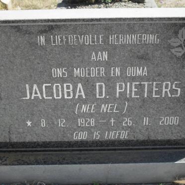 PIETERS Jacoba D. nee NEL 1928-2000