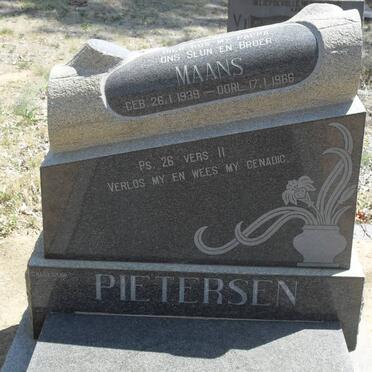 PIETERSEN Maans 1939-1966