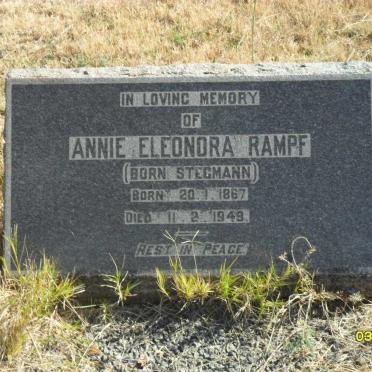 RAMPF Annie Eleonora nee STEGMANN 1867-1949