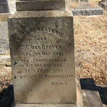 ROOYEN C.C., van 1901-1925