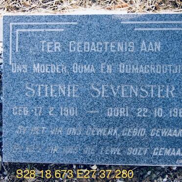 SEVENSTER Stienie 1901-1981