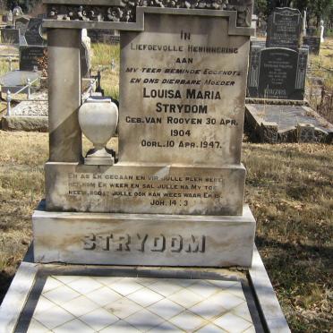 STRYDOM Louisa Maria nee VAN ROOYEN 1904-1947