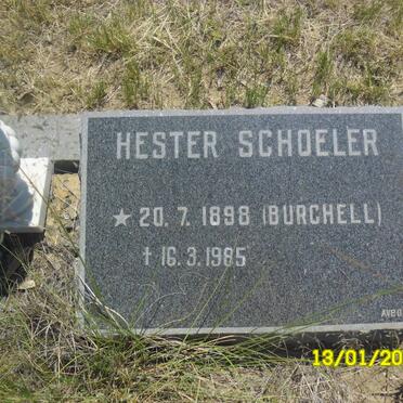 SCHOELER Hester nee BURCHELL 1898-1985