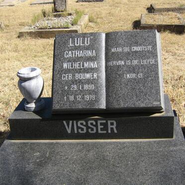 VISSER Catharina Wilhelmina nee BOUWER 1890-1979