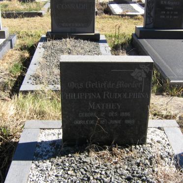MATHEY Philippina Rudolphina 1886-1969