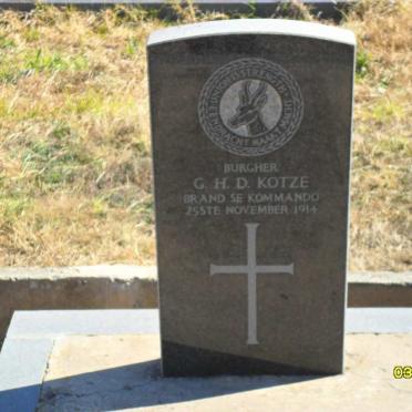KOTZE G.H.D. ?-1914