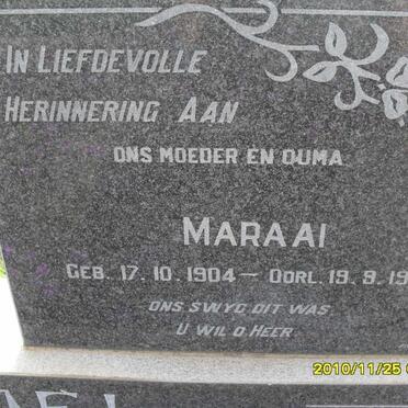 ? Maraai 1904-1986