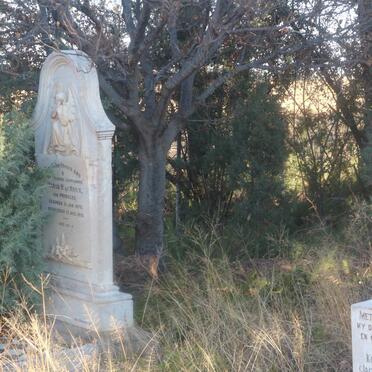 Free State, SMITHFIELD district, Damfontein 165, farm cemetery