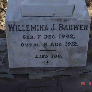 BAUWER Willemina J. 1902-1912