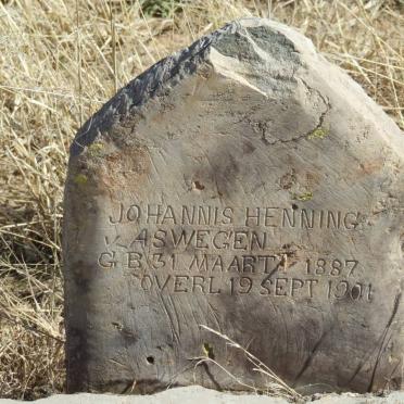 ASWEGEN Johannes Henning. v. 1887-1901