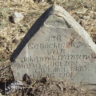 COETZEE Johanna Francina Maria 1883-1901