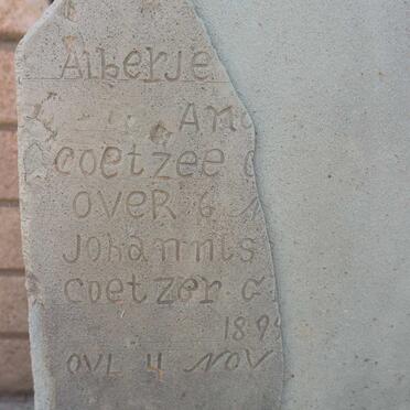 COETZEE Alberje Andria  -1902 :: COETZER Johannis 1899-
