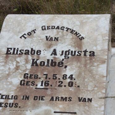 KOLBE Elisabet Augusta 1884-1901