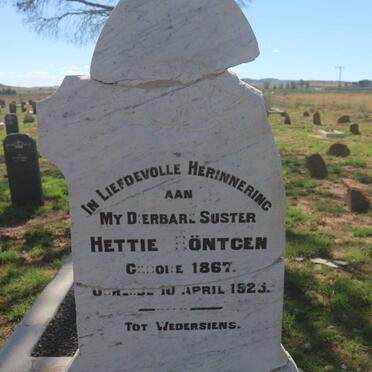 RONTGEN Hettie 1867-1923