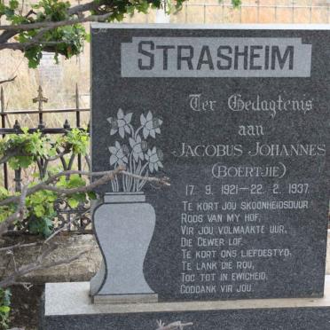 STRASHEIM Jacobus Johannes 1921-1937