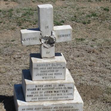 WHITTLE Harriet Olive 1891-1901 :: WHITTLE John 1895-1897