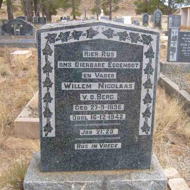 BERG Willem Nicolaas, v.d. 1896-1942