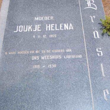 BRASLER Joukje Helena -1965