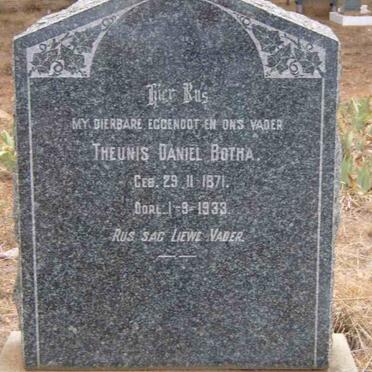 BOTHA Theunis Daniel 1871-1933
