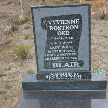 BLAIR Vyvienne Rostron Oke 1916-2001 :: BLAIR Hugh Stewart 1913-1984