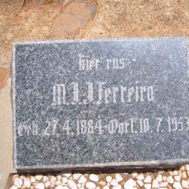 FERREIRA M.J. 1884-1953