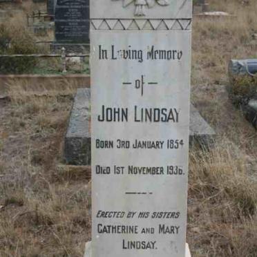 LINDSAY John 1854-1936