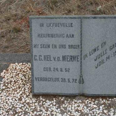 MERWE G.C. Nel, v.d. 1952-1972